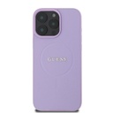Apple iPhone 16 Pro Max Guess PU Grained Classic Logo MagSafe tok (Lila) - GUHMP16XPGHSMMU