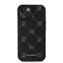 Apple iPhone 15 Karl Lagerfeld PU Karl Heads Pattern MagSafe tok (Fekete) – KLHMP15SPGKHPHK