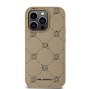 Apple iPhone 14 Pro Max Karl Lagerfeld PU Karl Heads Pattern MagSafe tok (Bézs) – KLHMP14XPGKHPHE