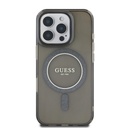 Apple iPhone 16 Pro Max Guess IML Glitter Ring MagSafe tok (Fekete) - GUHMP16XHFGEREK
