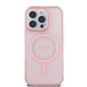 Apple iPhone 16 Pro Guess IML Glitter Ring MagSafe tok (Rózsaszín) - GUHMP16LHFGEREP