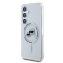 Samsung Galaxy S25 Karl Lagerfeld IML K&CH Heads MagSafe tok (Átlátszó) – KLHMS25SHLSKCH
