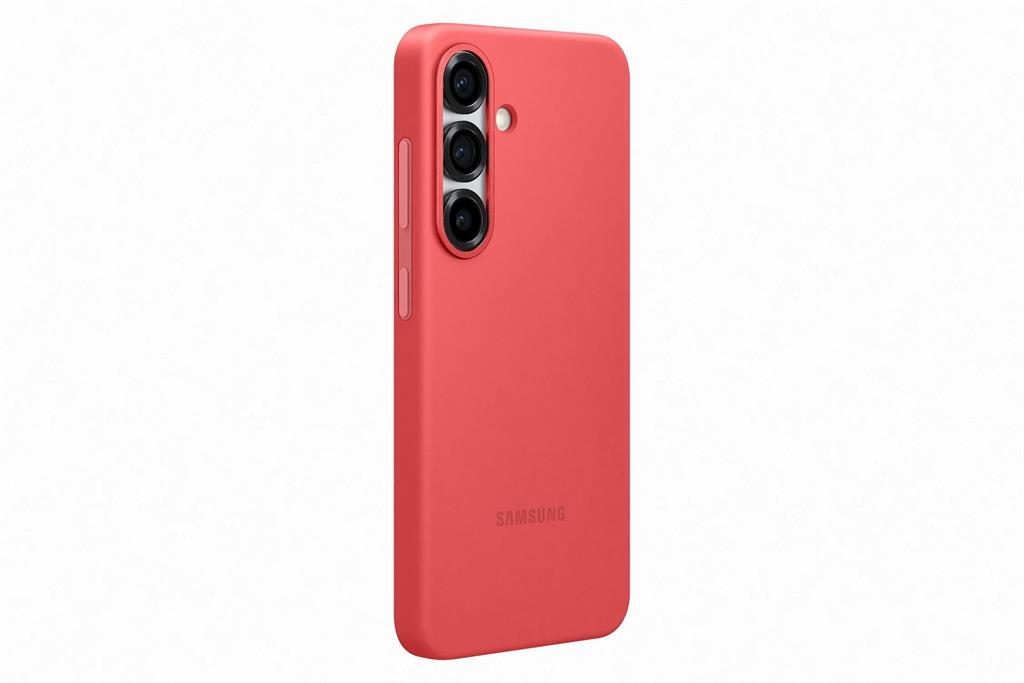 Samsung Galaxy S25 Silicone Cover tok (Piros)