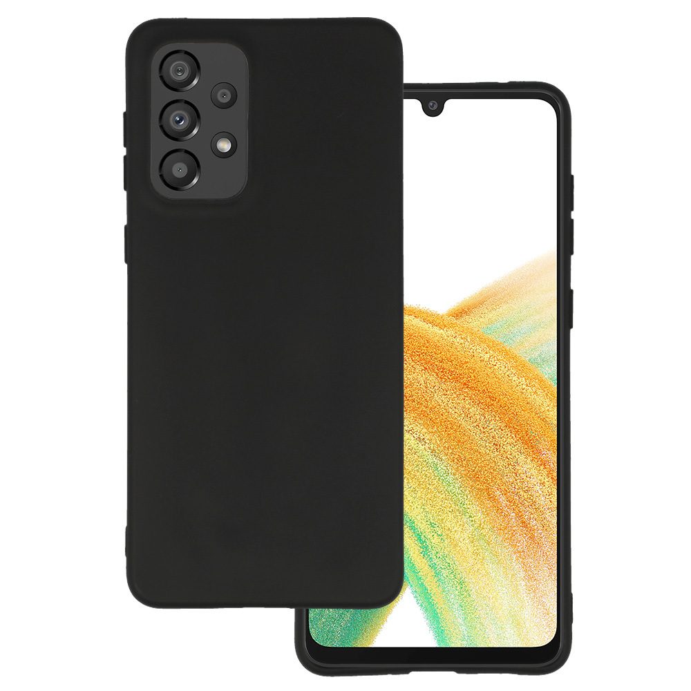 Samsung Galaxy A56 5G matt szilikon hátlap tok (Fekete)