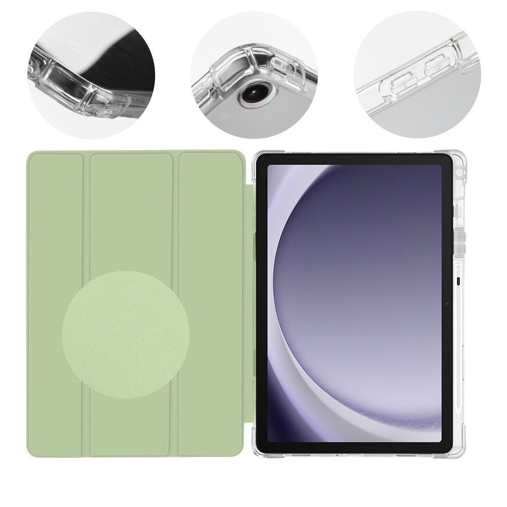 Samsung Galaxy Tab A9+ 11.0 OBAL:ME MistyTab tablet tok (Világoszöld)