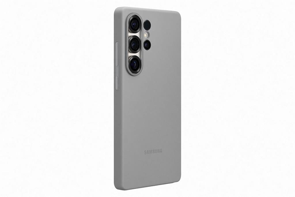 Samsung Galaxy S25 Ultra Silicone Cover tok (Szürke)