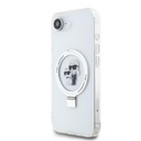Apple iPhone 16e Karl Lagerfeld Ringstand Karl and Choupette MagSafe tok (Fehér) – KLHMPSE4HMRSKCH