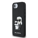 Apple iPhone 16e Karl Lagerfeld PU Saffiano Karl and Choupette tok (Fekete) – KLHCPSE4SANKCPK