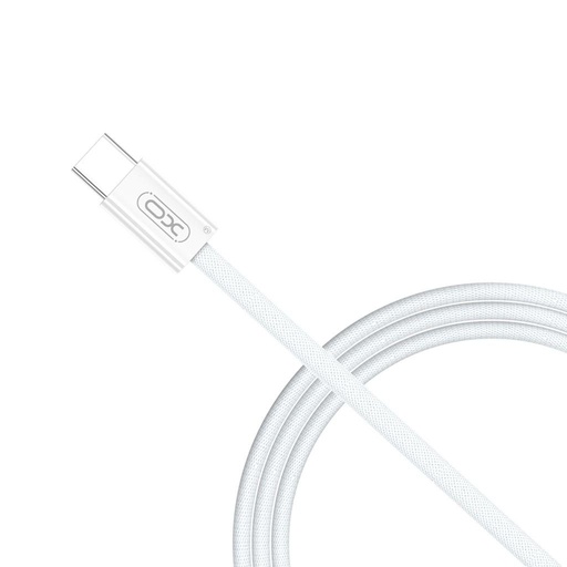 XO NB-Q260B USB-C–USB-C adatkábel (Fehér) – 1.5 m, 60W, fonott kivitel