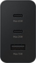 Samsung PD Trio hálózati töltő 65W 2× USB-C / USB-A (Fekete)
