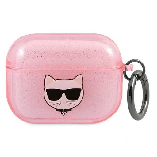 Apple AirPods Pro Karl Lagerfeld csillámos tok Choupette (Rózsaszín) – KLAPUCHGP