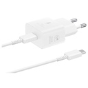 Samsung USB-C hálózati gyorstöltő 25W + USB-C kábel (Fehér)