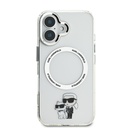 Apple iPhone 16 Karl Lagerfeld IML Karl and Choupette MagSafe tok (Átlátszó) - KLHMP16SHNKCIT