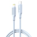 XO NB-Q265A USB-C–Lightning adatkábel (Kék) – Minimalist Series, 27W