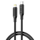 XO NB-Q265A USB-C–Lightning adatkábel (Fekete) – Minimalist Series, 27W
