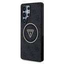 Samsung Galaxy S25 Ultra Guess IML 4G Glitter MagSafe tok – Triangle Logo (Fekete) - GUHMS25LHG4PRTGK
