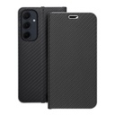 Samsung Galaxy A35 Lunca carbon notesz tok (Fekete)