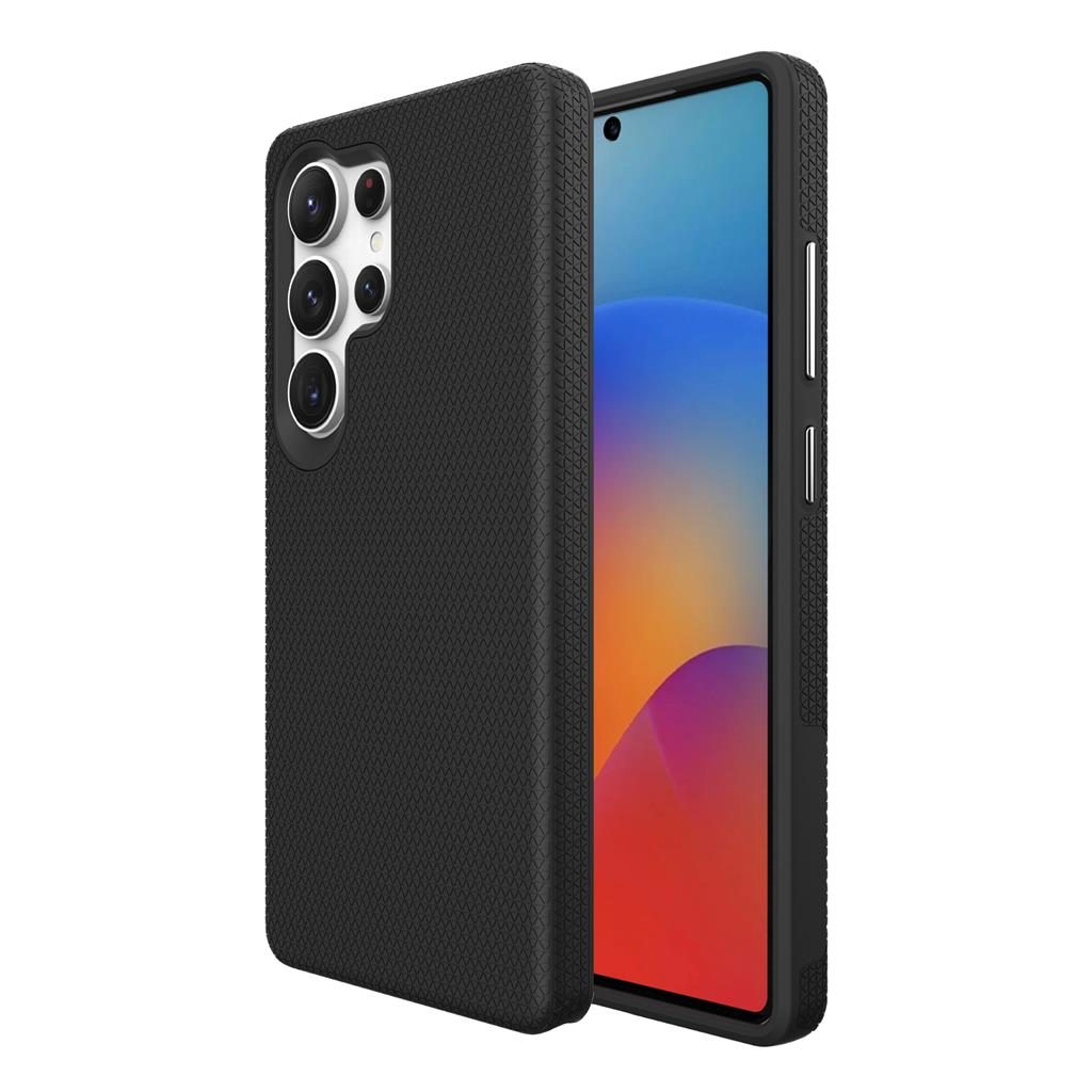 Samsung Galaxy S25 Ultra TOKO Triangle hátlap tok (Fekete)