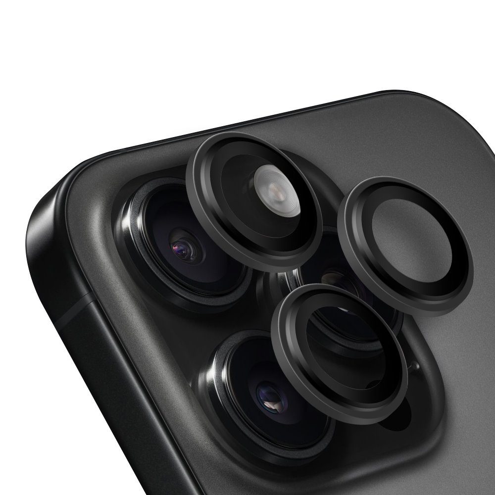 Apple iPhone 15 Pro & iPhone 15 Pro Max OBAL:ME kameravédő (Fekete)