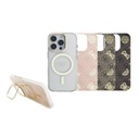 Apple iPhone 16 Pro Max Guess PC/TPU Electroplated Stand Camera Frame MagSafe tok cserélhető hátlappal (Átlátszó) - GUBPSBHMP16X