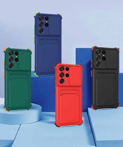Apple iPhone 7/8/SE 2020/ SE 2022 colored buttons ütésálló hátlap tok (Piros)