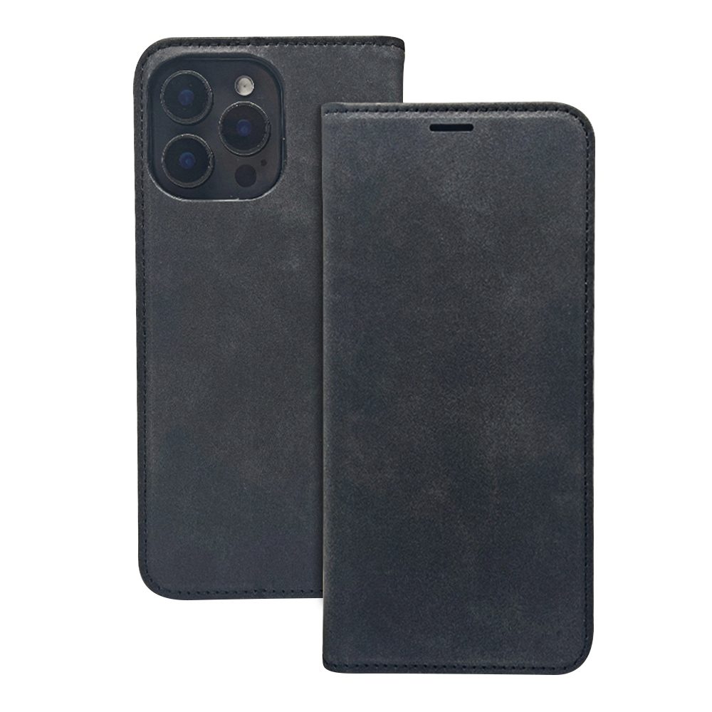 Honor 400 Lite Smart Sued notesz tok (Fekete)
