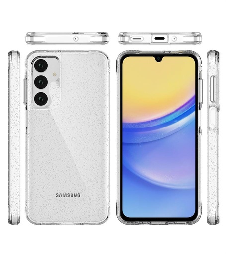 Samsung Galaxy A16 / Galaxy A26 5G TOKO Pure Glitter hátlap tok (Ezüst)