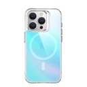 Apple iPhone 15 Pro TOKO Pure rainbow magsafe hátlap tok (Kék)
