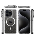 Apple iPhone 15 Pro TOKO Pure Glitter MagSafe hátlap tok (Ezüst)
