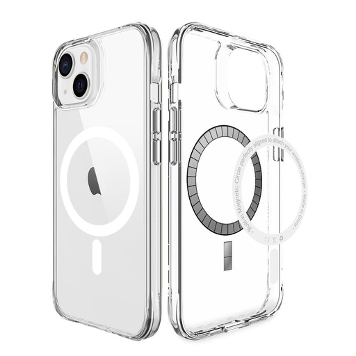 Apple iPhone 14 / iPhone 13 TOKO Pure MagSafe hátlap tok (Átlátszó)