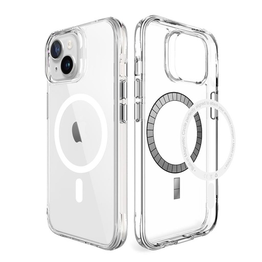 Apple iPhone 15 TOKO Pure MagSafe hátlap tok (Átlátszó)