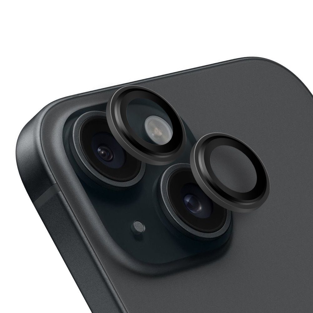 Apple iPhone 15 & iPhone 15 Plus OBAL:ME kameravédő (Fekete)