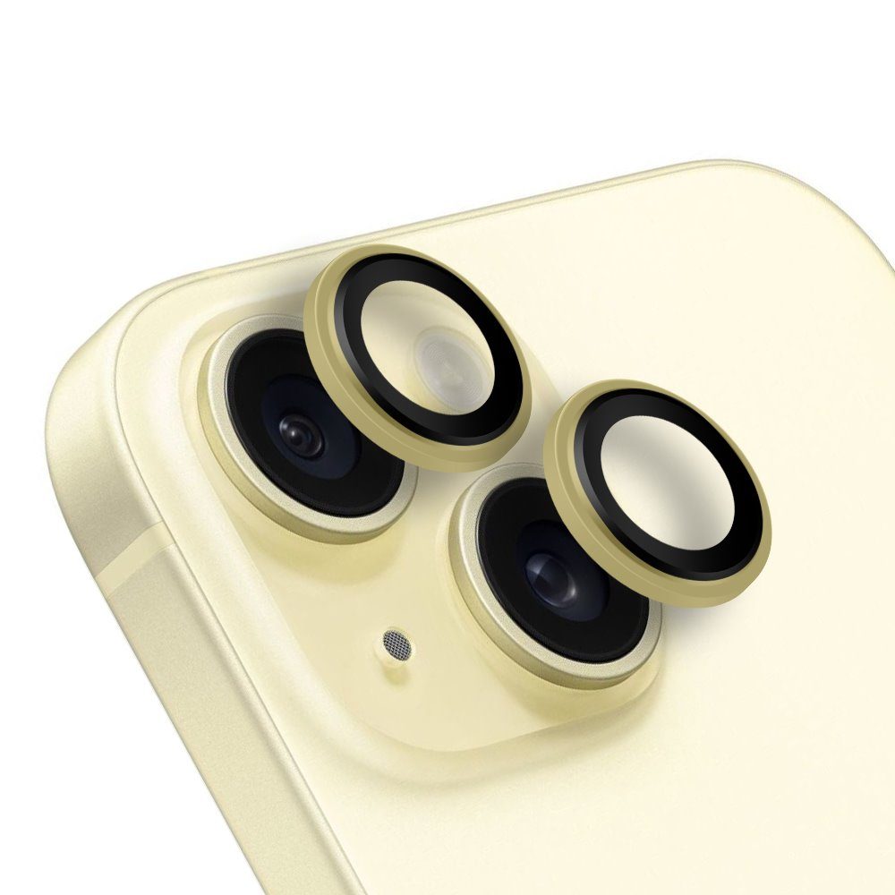 Apple iPhone 15 & iPhone 15 Plus OBAL:ME kameravédő (Sárga)
