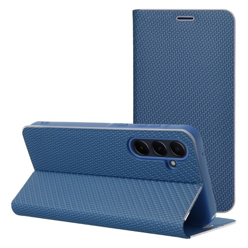 Xiaomi Redmi Note 14 Pro 5G / Redmi Note 14 Pro Plus 5G Lunca carbon notesz tok (Kék)