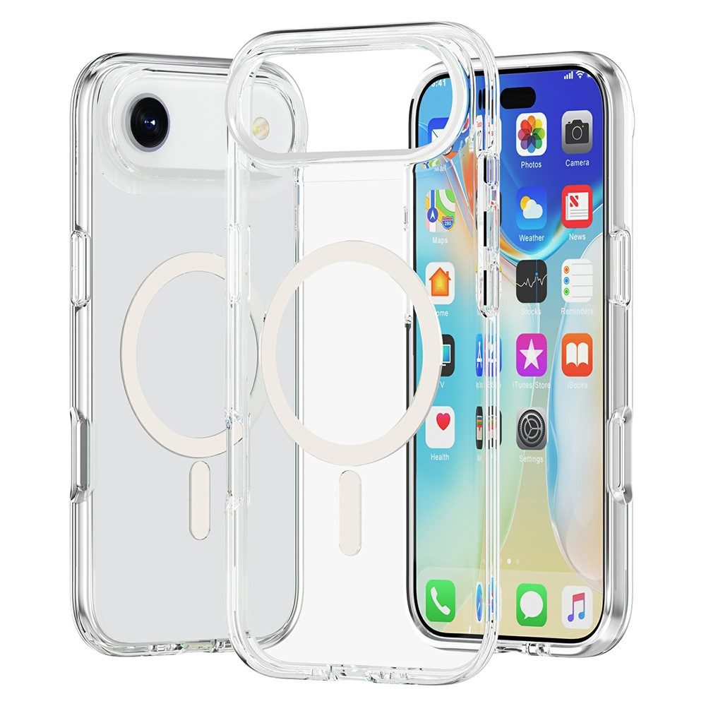 Apple iPhone 17 Air 2 mm vékony szilikon hátlap tok (Átlátszó)