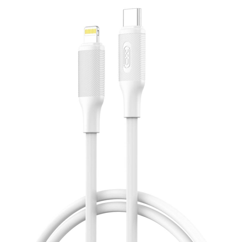 XO NB-Q265A USB-C–Lightning adatkábel (Fehér) – Minimalist Series, 27W