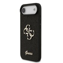 Guess PU Fixed Glitter 4G Metal Logo tok iPhone 17 Air (Fekete) - GUHCP17MHG4SGK