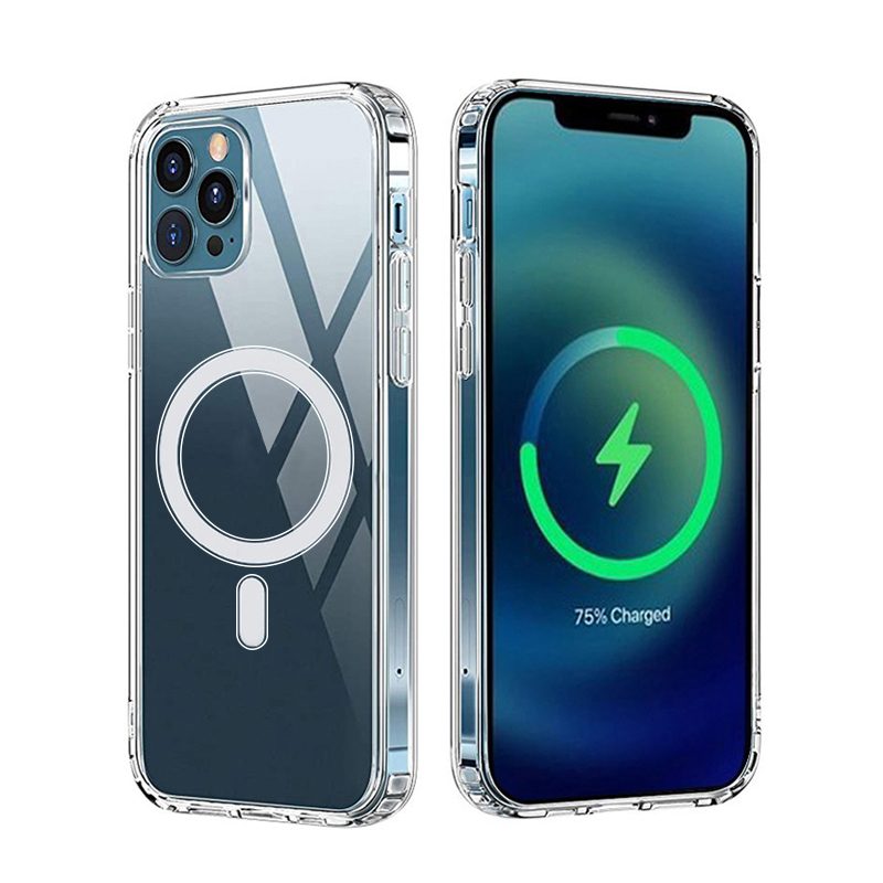 Apple iPhone 17 Pro Max Anti shock MagSafe 1,5mm kameravédős hátlap tok (Átlátszó)