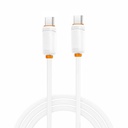 XO NB-Q302B USB-C – USB-C kábel (Fehér) - 1,0 m - 60W
