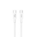 XO NB-Q298 USB-C – USB-C kábel (Fehér) - 240W