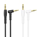 XO NB-R272 3,5 mm – 3,5 mm könyökcsatlakozós audio kábel (Fehér) - 1,0 m