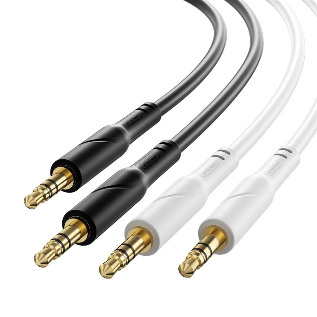 XO NB-R271 3,5 mm – 3,5 mm audio kábel (Fekete) - 1,0 m