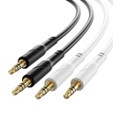 XO NB-R271 3,5 mm – 3,5 mm audio kábel (Fekete) - 1,0 m