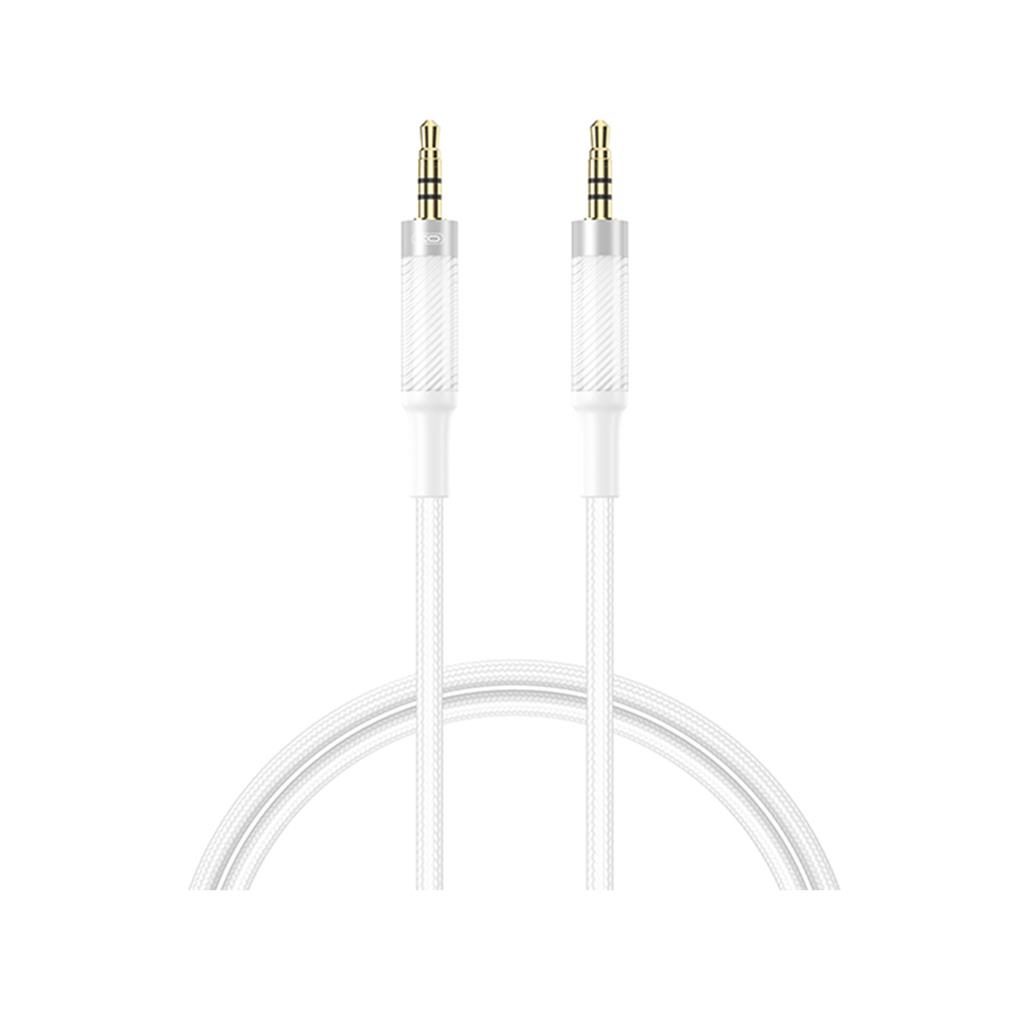 XO NB-R279C 3,5 mm – 3,5 mm audio kábel (Fehér) - 1,0 m
