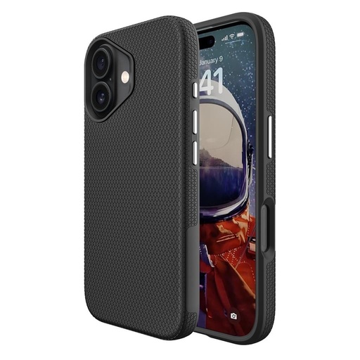 Apple iPhone 16 TOKO Triangle hátlap tok (Fekete)