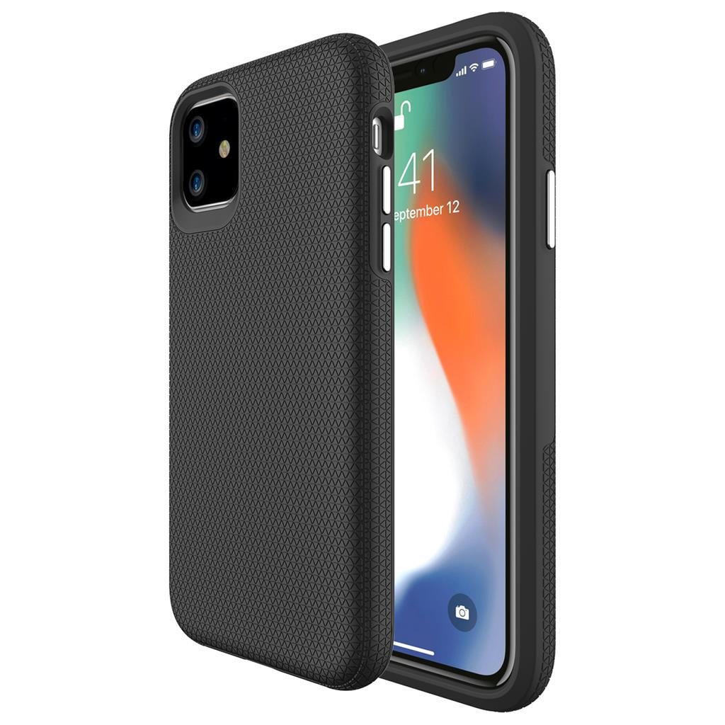 Apple iPhone 11 TOKO Triangle hátlap tok (Fekete)