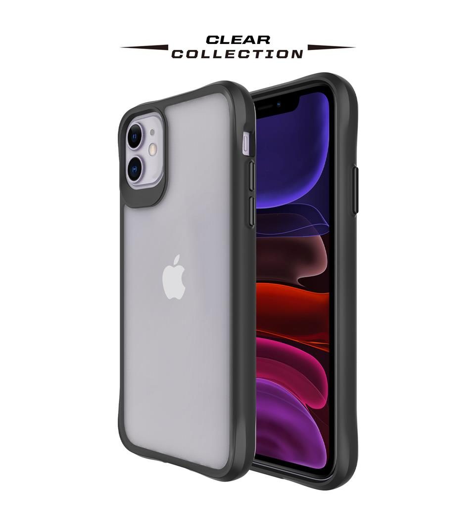 Apple iPhone 11 TOKO Combat X mode Frost hátlap tok (Fekete)