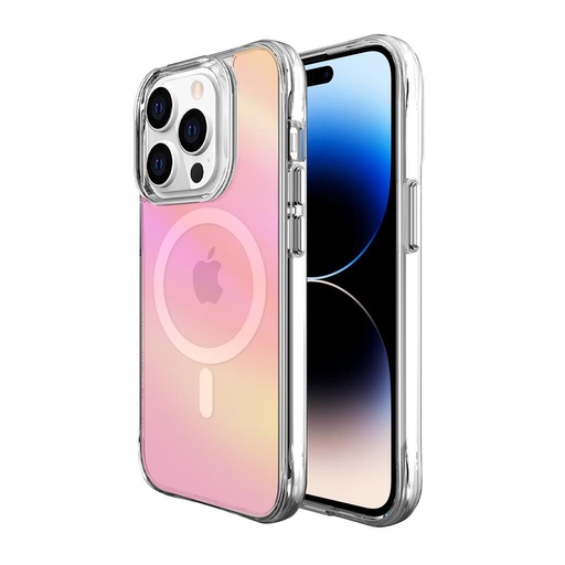 Apple iPhone 14 Pro Max TOKO Pure rainbow magsafe hátlap tok (Rózsaszín)