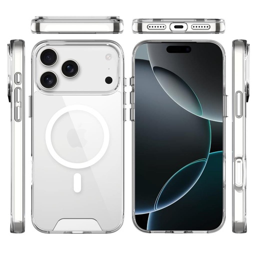 Apple iPhone 17 Pro Max TOKO Space Magsafe hátlap tok (Átlátszó)