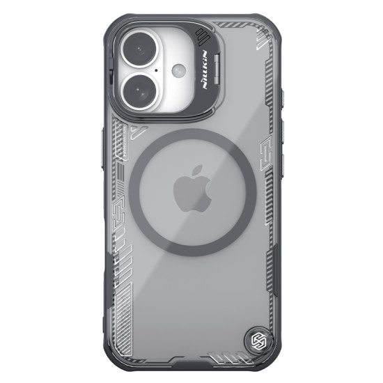 Apple iPhone 16 Nillkin Iceblade Prop camera visible magsafe hátlap tok (Fekete)